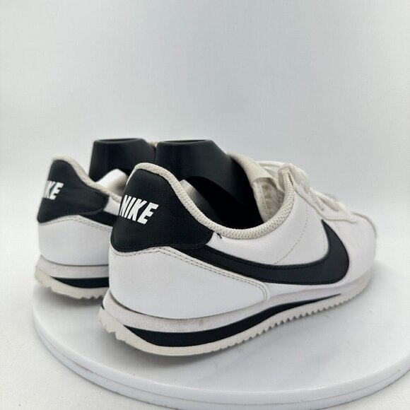 Nike Classic Cortez Leather White Black Youth Shoes 904764-102 Size 6.5Y EU 39 - Picture 5 of 14